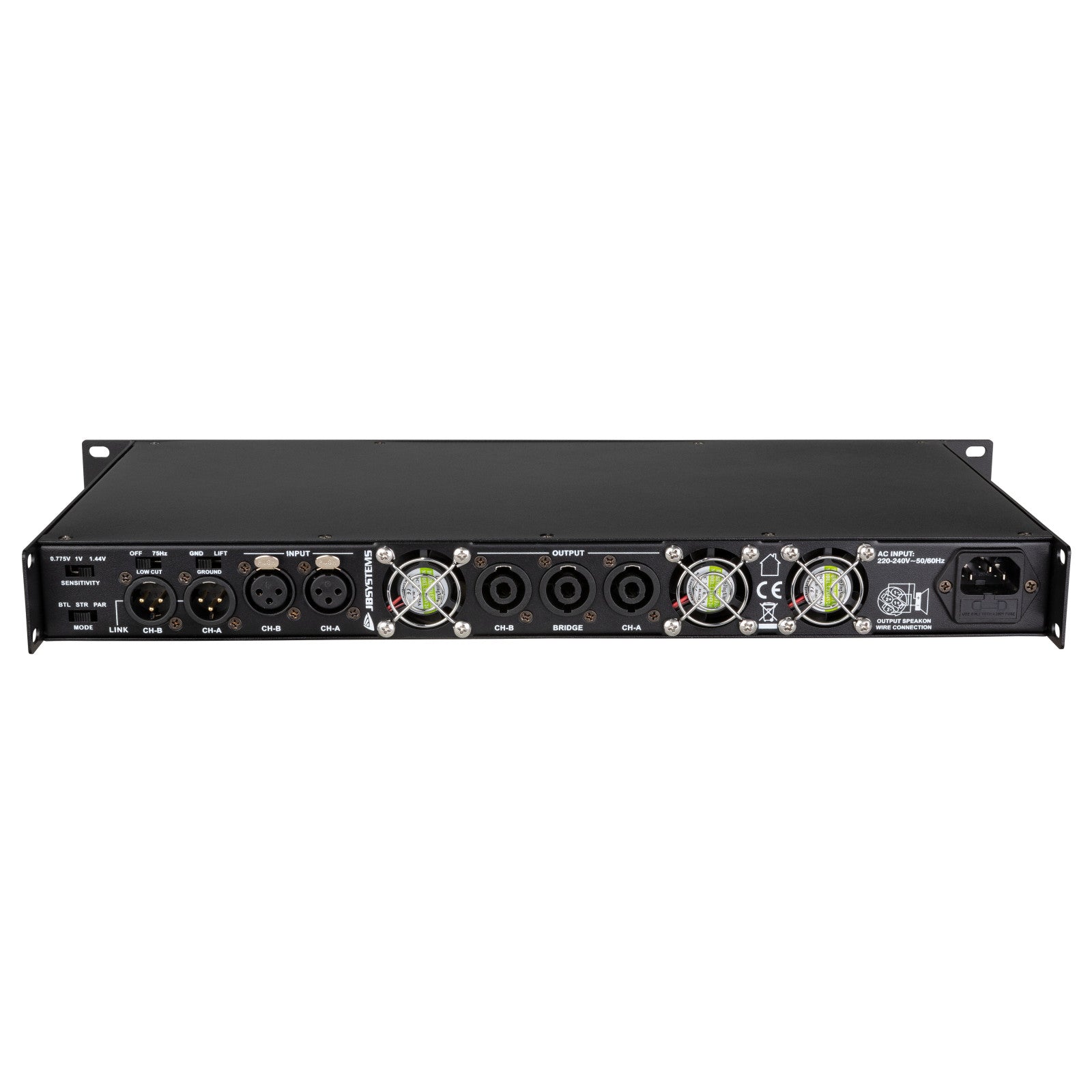 Une photo de notre produit AMP200.2 Mk2 de la marque JB Systems disponible sur notre boutique en ligne..